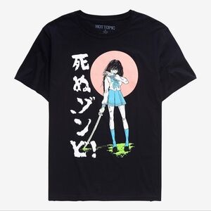 Zombie HUNTER ANIME GIRL TSHIRT MEDIUM Horror DARK HARAJUKU